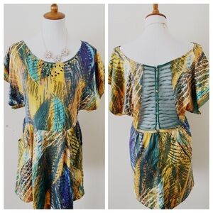 {Free People} Embellished Mini Dress